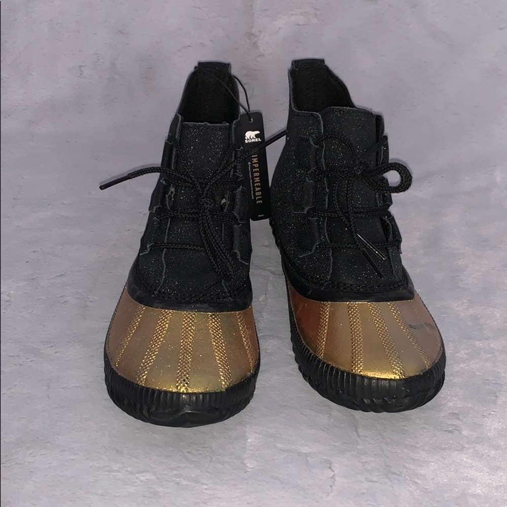 Sorel Out About Plus Glitter Waterproof Boot Sz 10